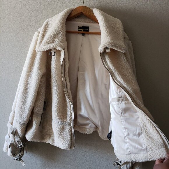 Serena Williams High Waist Faux Sherpa Full Zip Jacket Signature Statement 2XL - Picture 5 of 16